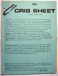 Cover of The Crib Sheet, Issue #1